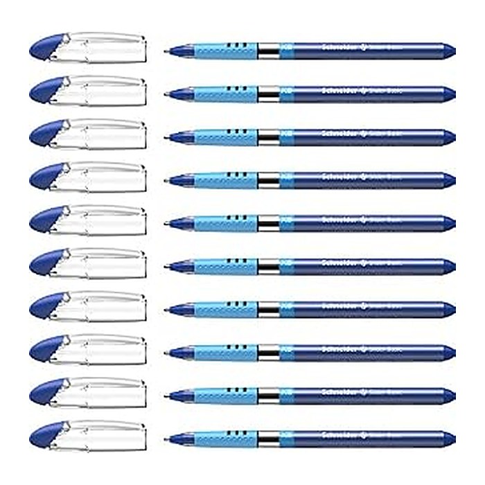 Schneider Kugelschreiber Slider Basic XB blau/transparent, Schreibfarbe: blau, 10 St.