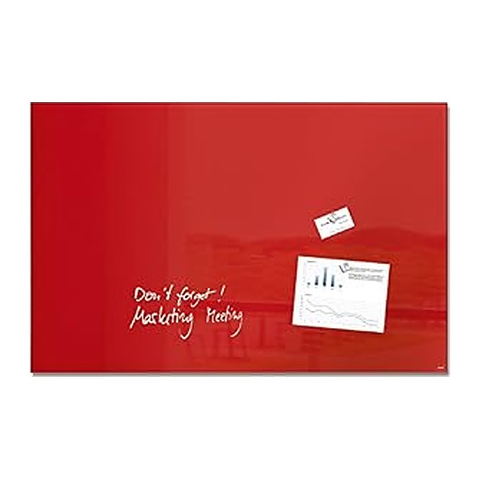 SIGEL Glas-Magnettafel artverum® 100,0 x 65,0 cm rot