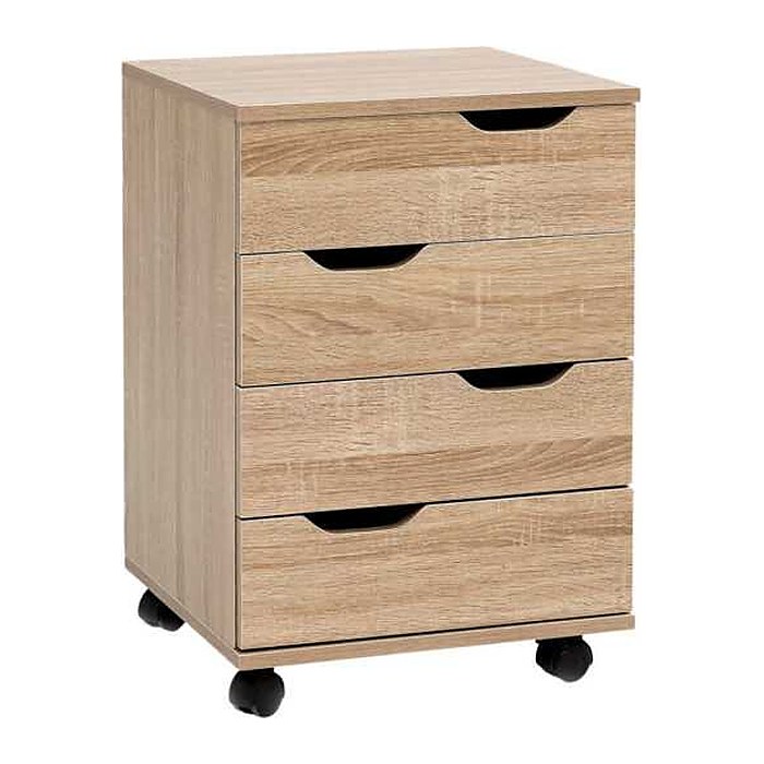 WOHNLING Rollcontainer Sonoma 4 Auszüge 40,0 x 40,0 x 60,0 cm