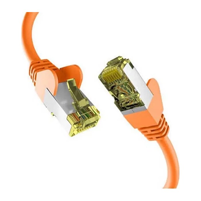 EFB RJ45 Patchkabel S/FTP Cat.6a PIMF 0.15m orange