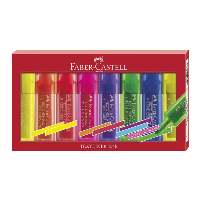 FABER-CASTELL TL 46 SF Textmarker farbsortiert, 8 St.