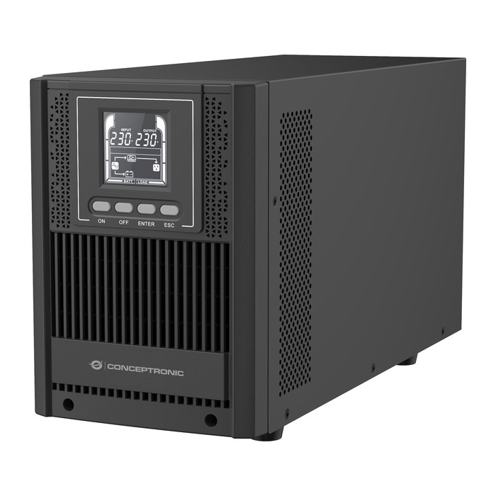 CONCEPTRONIC USV 2000VA/1800W/4xSchuko/USB/+ Online Tower sw