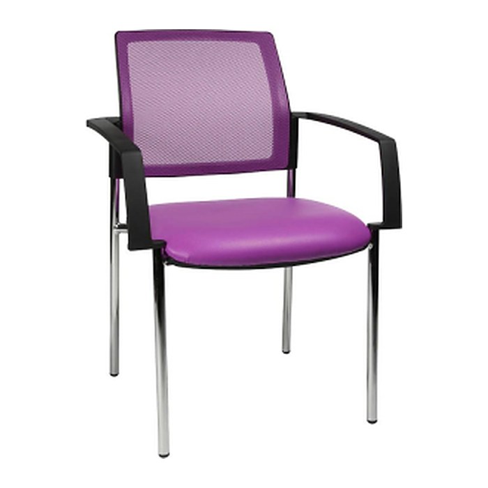 Topstar Besucherstühle BtoB 10 BB290A S07 lila Stoff, 2 St.