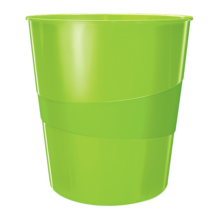 LEITZ WOW Duo Colour Papierkorb 15,0 l grün, 1 St.