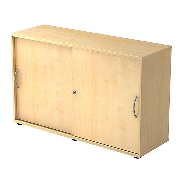 HAMMERBACHER Schiebetürenschrank, V1752S/3/3/RE ahorn 1 Fachboden 120,0 x 40,0 x 74,8 cm