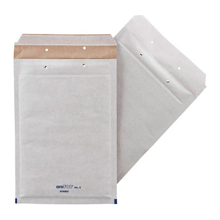 aroFOL® DOUBLE Luftpolstertaschen 4/D grau für DIN B5, 50 St.