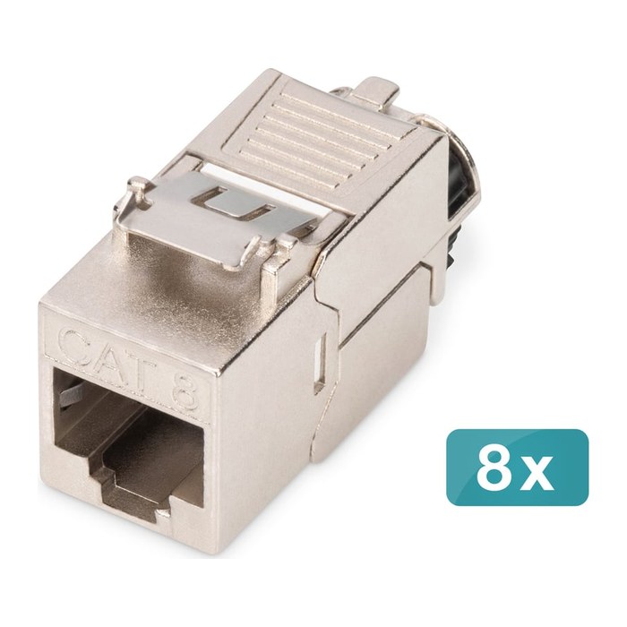 DIGITUS CAT 8.1 Keystone Modul, geschirmt, 8 Stk