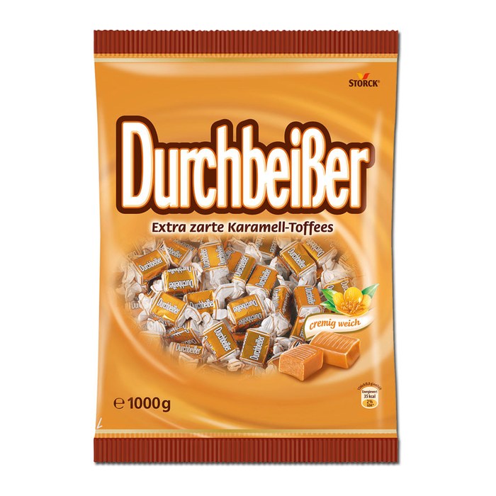 Durchbeißer Karamel Bonbons 114 St./ 1,0 kg, 1 Pack