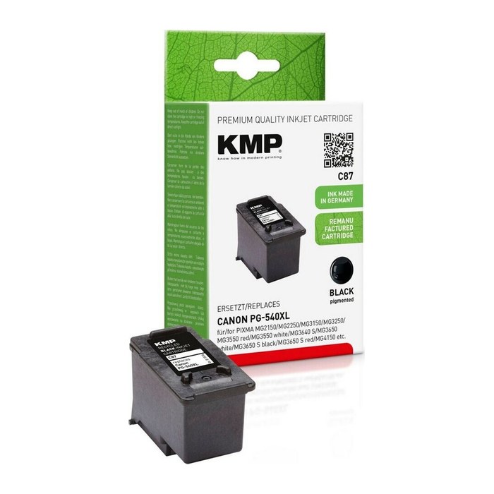 KMP Patrone Canon PG540XL black 600 S. C87 remanufactured