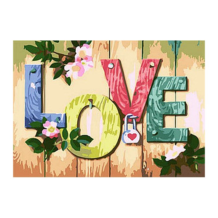 PRACHT® Creatives Diamond Painting LOVE mehrfarbig