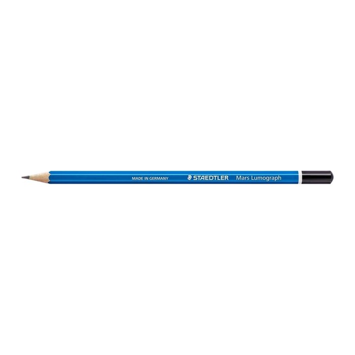 STAEDTLER Mars Lumograph 100 Bleistifte HB blau, 12 St.