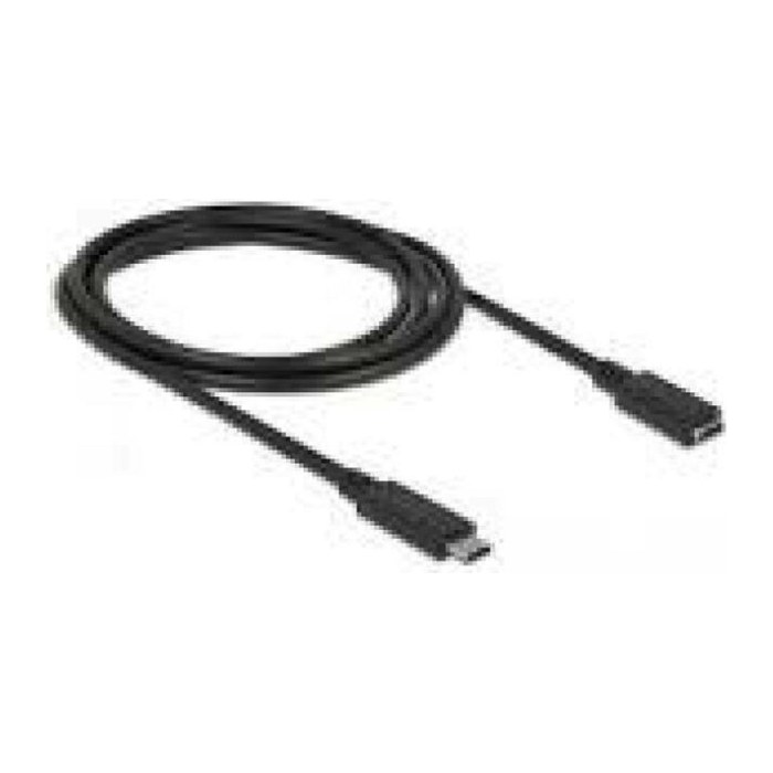 DELOCK Verlängerungskab. USB/C St > Bu SuperSpeed 2.0m schwa