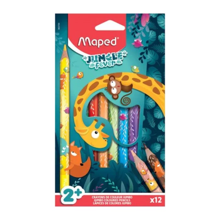 maped JUNGLE fever Buntstifte farbsortiert, 12 St.