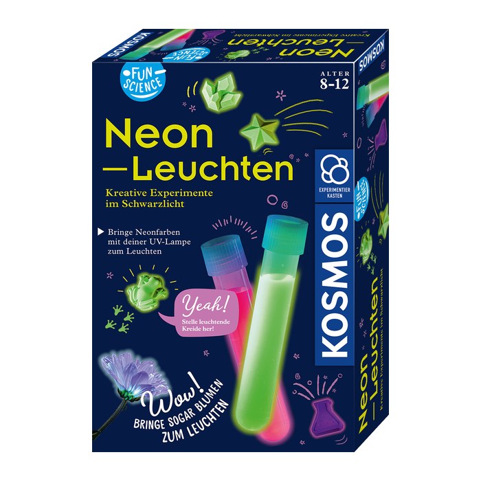 KOSMOS Experimentierkasten Neon-Leuchten mehrfarbig