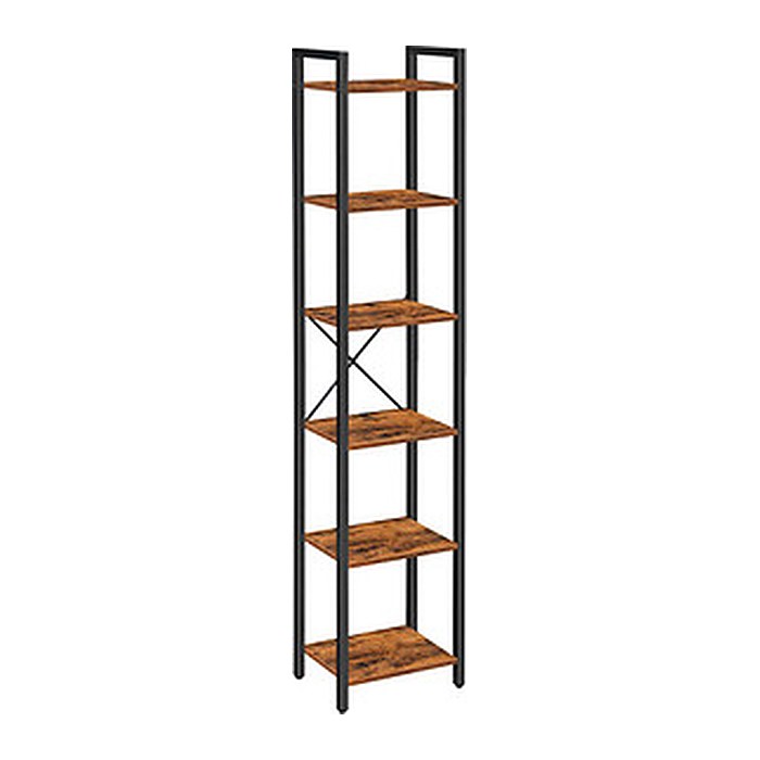 VASAGLE Bücherregal braun, schwarz 40,0 x 30,0 x 187,5 cm, 1 St.