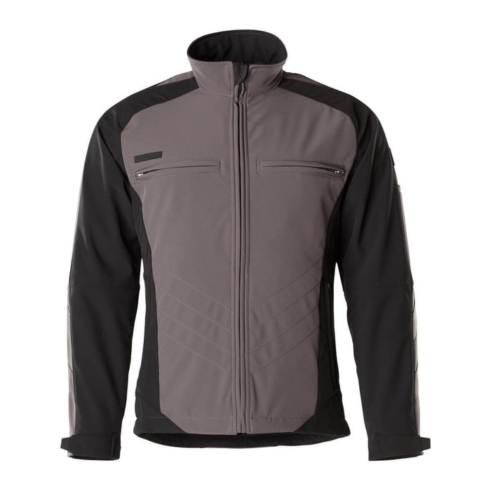 MASCOT® Herren Softshelljacke DRESDEN dunkelanthrazit, schwarz Größe XS