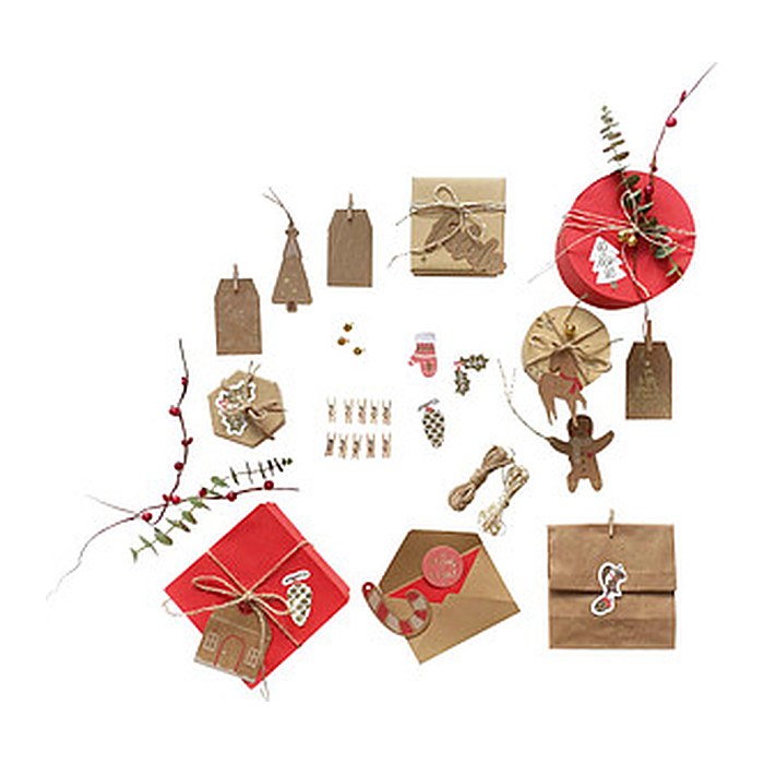 folia Bastelset Verpacken classic natur