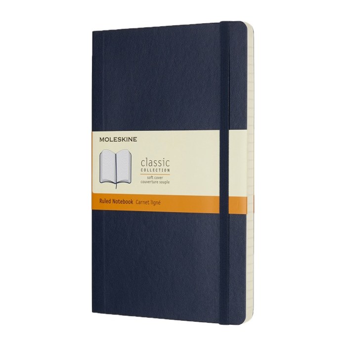 MOLESKINE Notizbuch Classic Collection ca. DIN A5 liniert, saphir Softcover 192 Seiten, 1 St.
