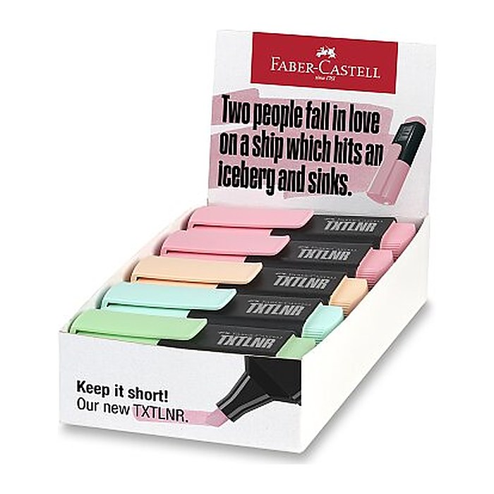 FABER-CASTELL TXTLNR Mini Pastell A Textmarker farbsortiert, 10 St.