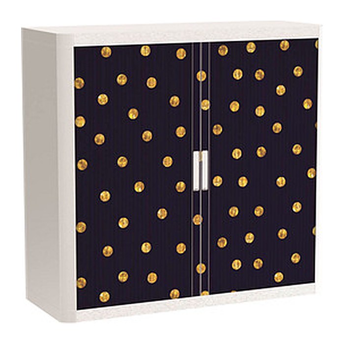 PAPERFLOW easyOffice Classic Chic Rollladenschrank 60068 2 Fachböden 110,0 x 41,5 x 104,0 cm