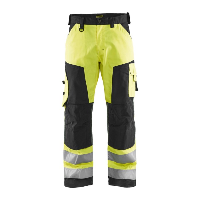 BLAKLÄDER® Herren Warnschutzhose 1566 gelb, schwarz Größe 28