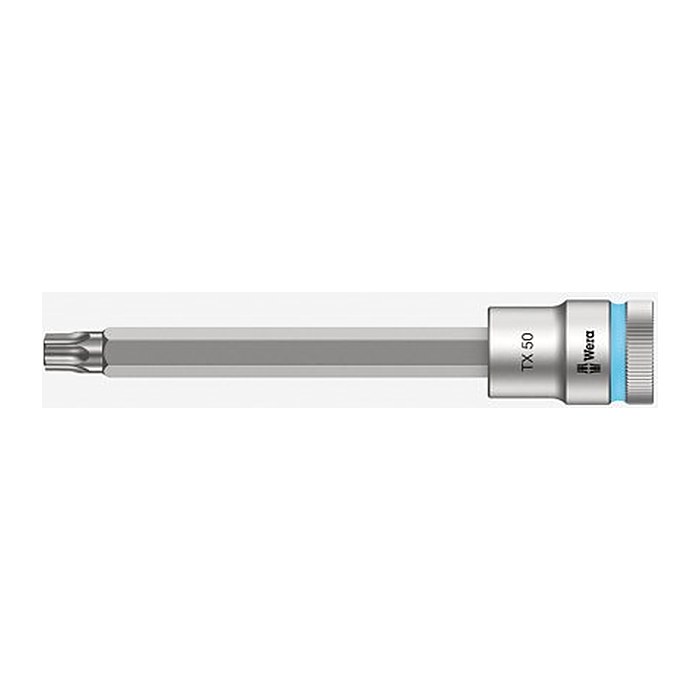 Wera TORX Zyklop mit Haltefunktion lang Steckschlüsseleinsatz Größe: 50,0 mm Länge: 140,0 mm