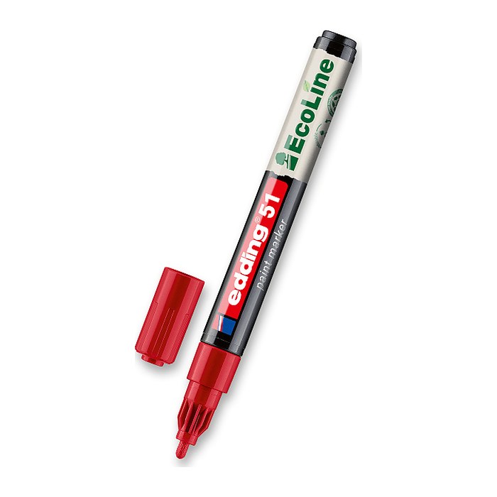 edding 51 EcoLine Lackmarker rot 1,0 - 2,0 mm, 1 St.
