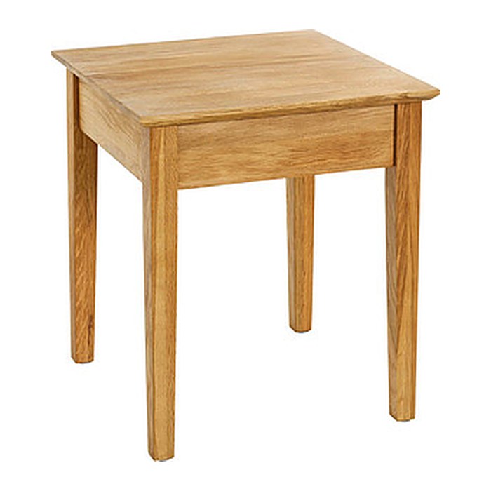 HAKU Möbel Beistelltisch Massivholz eiche 45,0 x 45,0 x 52,0 cm, 1 St.