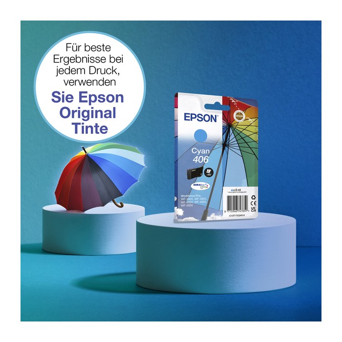 EPSON 406 Umbrella DURABrite Ultra cyan Druckerpatrone