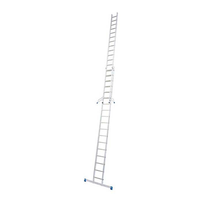 KRAUSE Schiebeleiter Stabilo silber 2x 18 Stufen, H: 525,0 cm