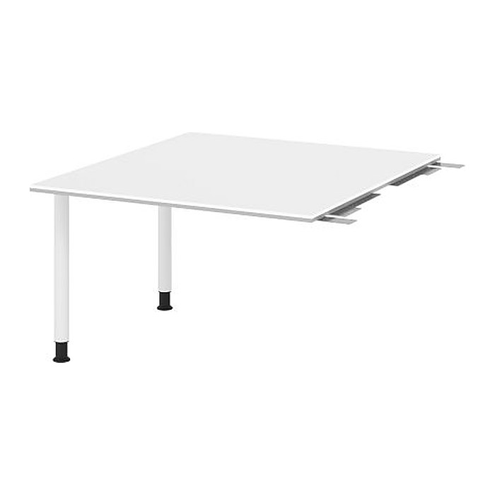 HAMMERBACHER Verbindungsplatte höhenverstellbar KT12C weiß rechteckig 120,0 x 130,0 x 72,0 - 74,0 cm