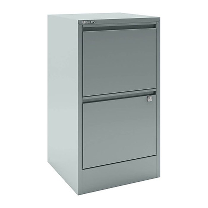 BISLEY Home Hängeregistraturschrank silber 2 Schubladen 41,3 x 40,0 x 67,2 cm, 1 St.