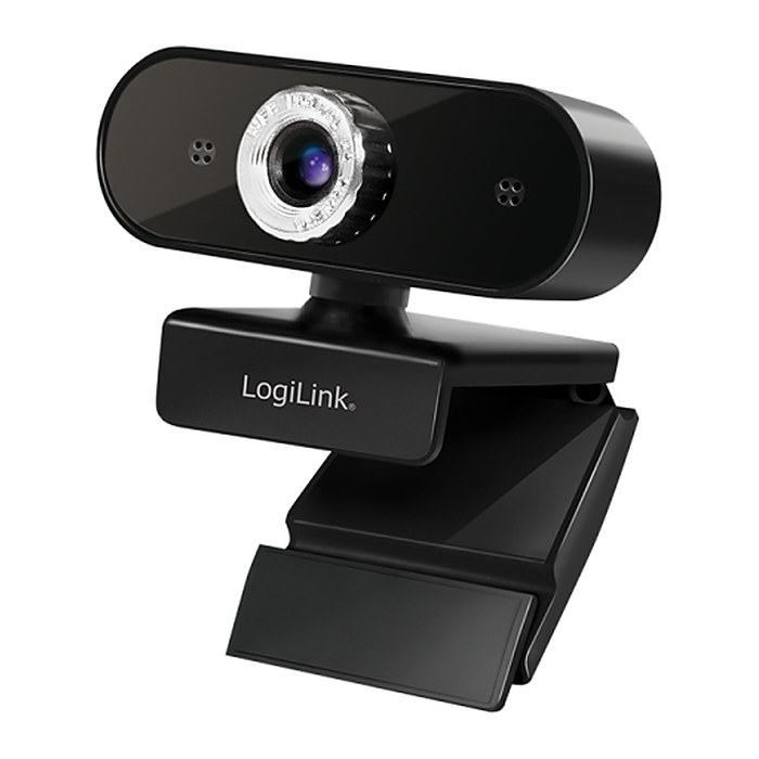 Logilink Webcam 1080p FHD Webcam + Mikrofon schwarz