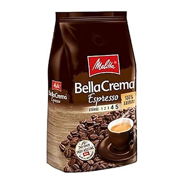 Melitta BellaCrema Espresso Espressobohnen, Arabicabohnen kräftig, 1 kg