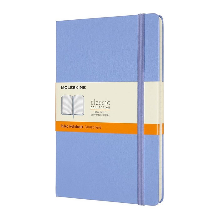 MOLESKINE Notizbuch Classic Collection fester Einband ca. DIN A5 liniert, hortensienblau Hardcover 240 Seiten, 1 St.