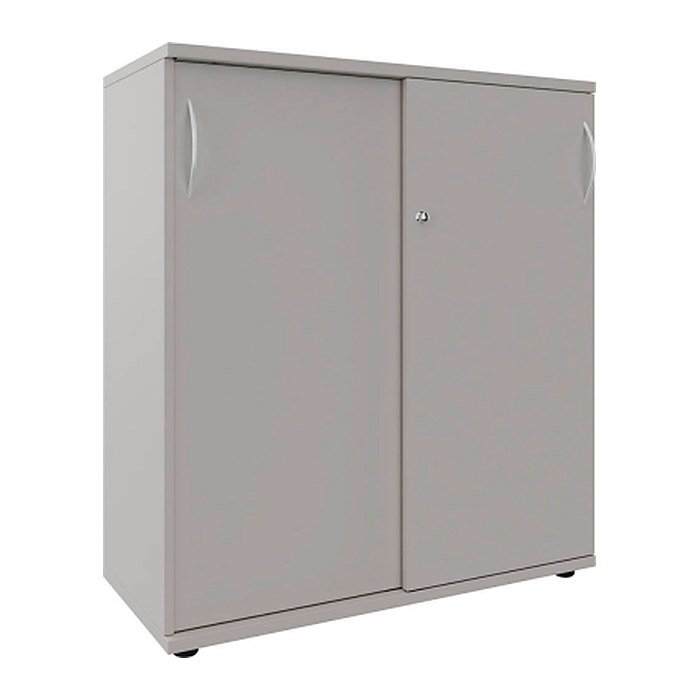 fm Schiebetürenschrank, 4260761570563 lichtgrau 2 Fachböden 100,0 x 44,2 x 111,5 cm