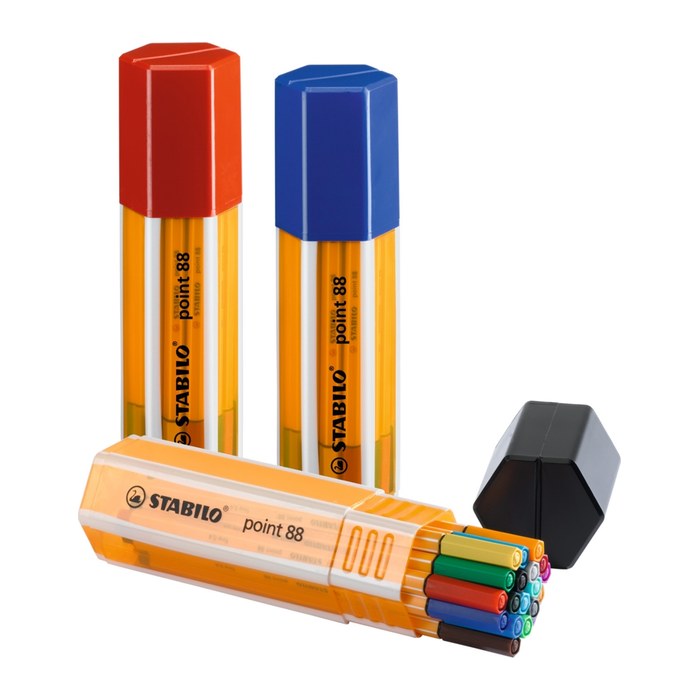 STABILO point 88 Big point Fineliner-Set farbsortiert 0,4 mm, 20 St.