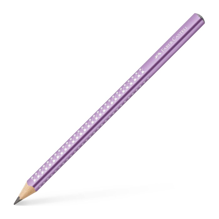 FABER-CASTELL Jumbo Sparkle Bleistift B metallic violet, 1 St.