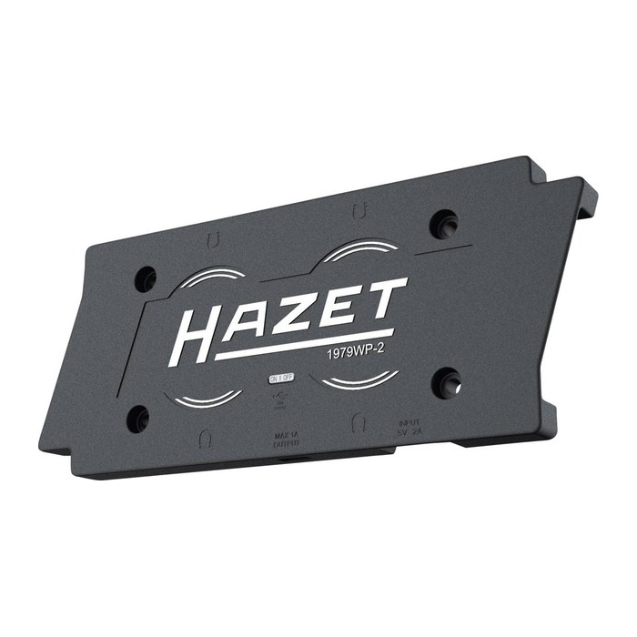 HAZET Wireless Charging Pad Dual Induktive Ladestation schwarz, Kabellänge: 100,0 cm, 1700 mA