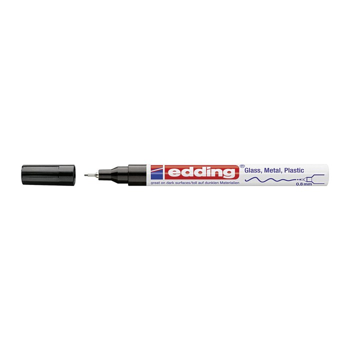 edding 780 Lackmarker schwarz 0,8 mm, 1 St.
