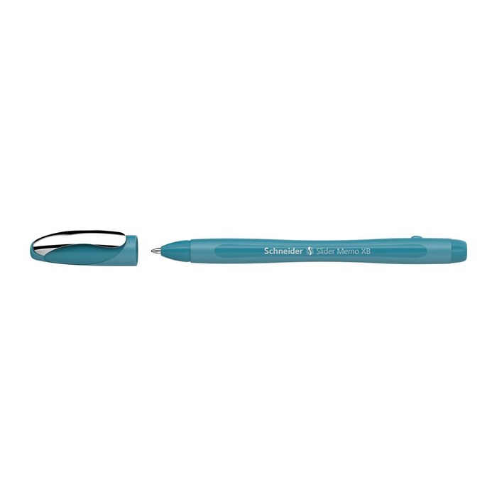 Schneider Kugelschreiber Slider Memo teal, Schreibfarbe: blau, 1 St.
