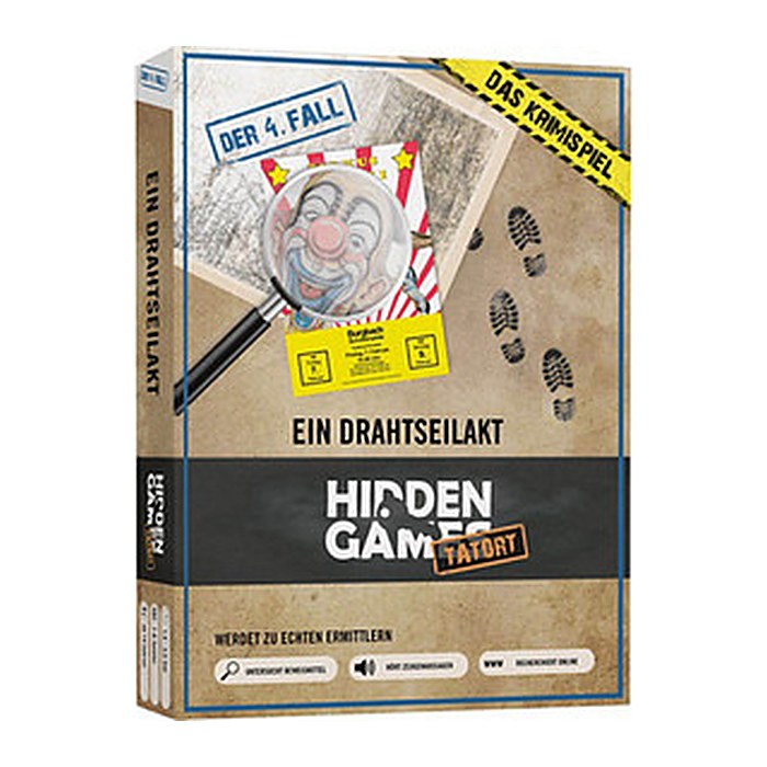 HIDDEN GAMES Tatort Krimispiel Fall 4 Ein Drahtseilakt  Escape-Room Spiel, 1 St.