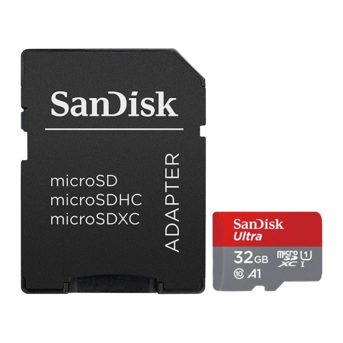 SD MicroSD Card 32GB SanDisk Ultra Class 10 inkl. Adapter