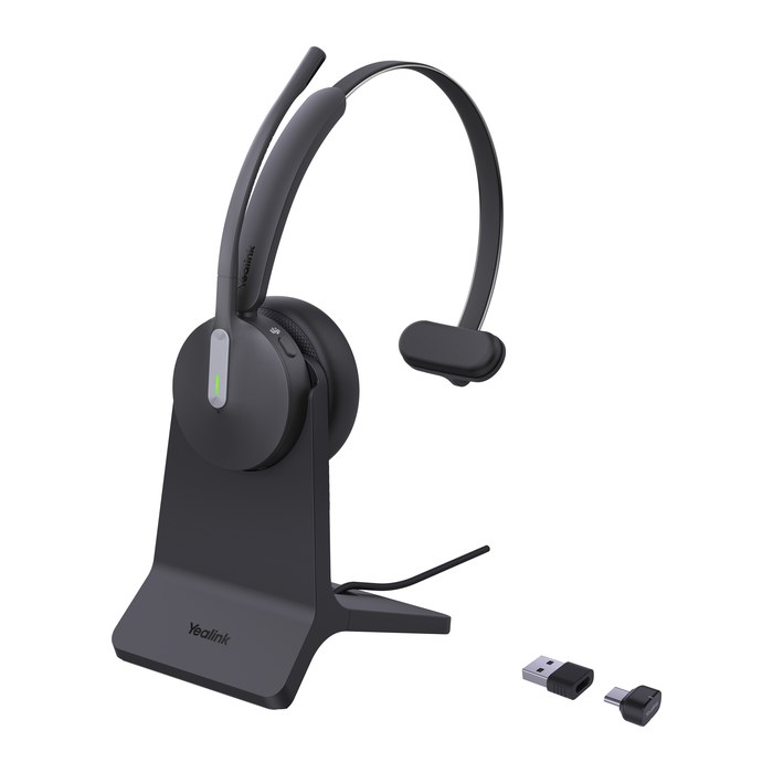 Yealink Headset BH70 Mono Teams inkl. Ladeständer USB-C/A