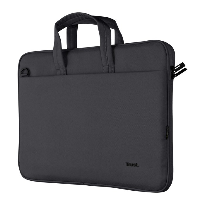 Trust Laptoptasche Bologna Slim Kunstfaser schwarz 24447 bis 40,6 cm (16 Zoll)