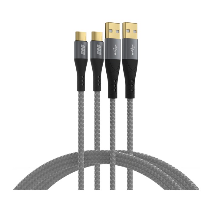 EFB USB-A auf USB-C Kabelset 60W QC 3A 2x1m