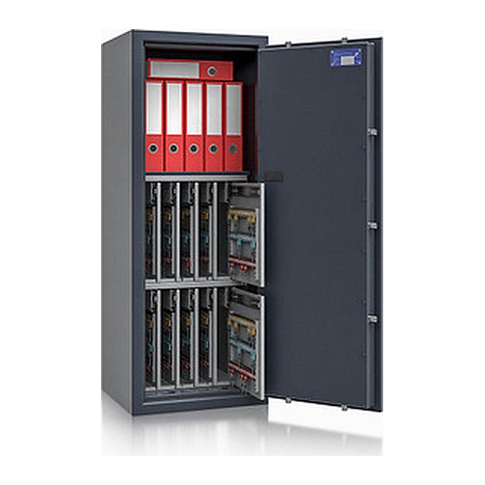 ISS safe4key Schlüsseltresor grau mit 560 Haken, Elektronikschloss, 50,0 x 42,0 x 130,0 cm, 1 St.