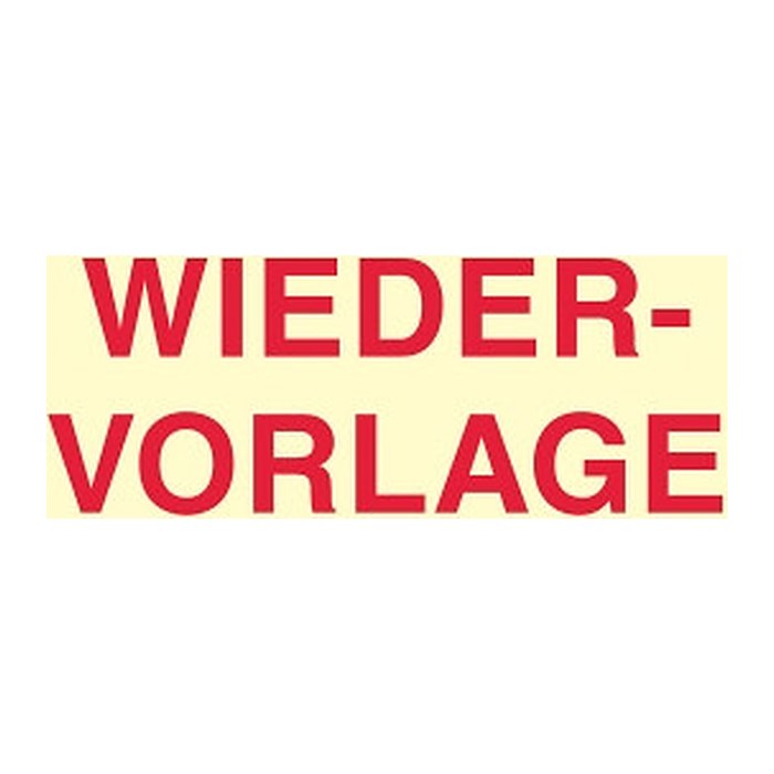 inFO Haftmarker gelb "WIEDERVORLAGE" 3x 50 Streifen