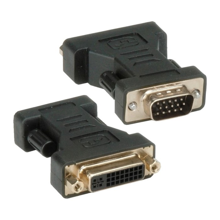 Techly DVI Adapter, VGA Stecker auf DVI Buchse