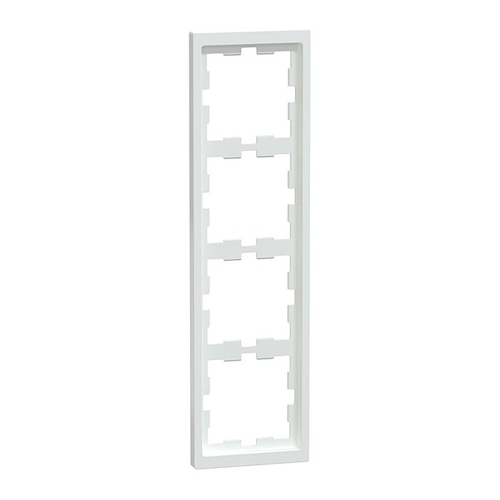 MERTEN  4-fach Steckdosenrahmen MEG4040-6535 D-Life weiß 29,4 x 8,1 cm, 1 St.